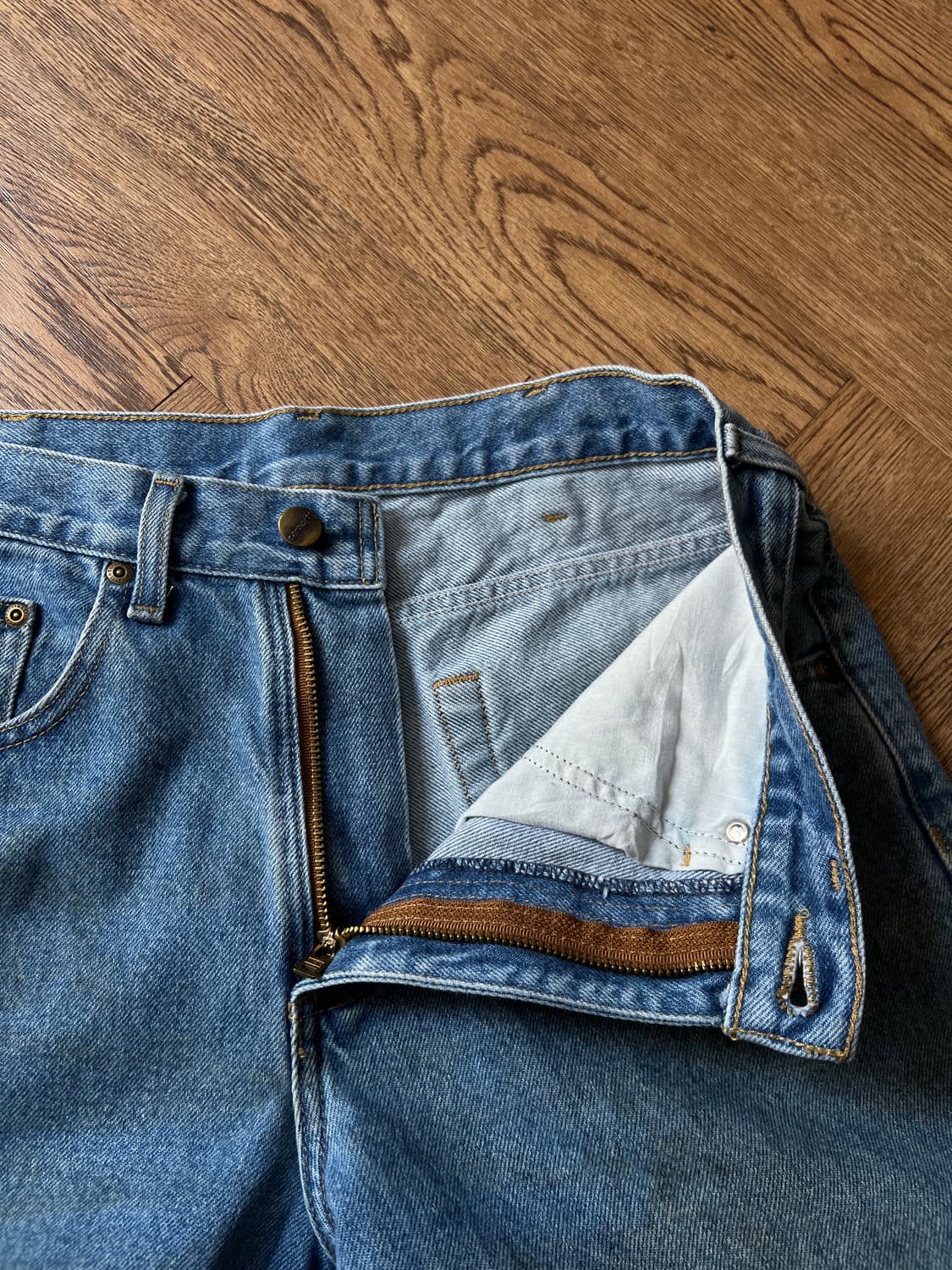 [32]칼하트 USA 더티워싱 워크 데님 팬츠 상품이미지2