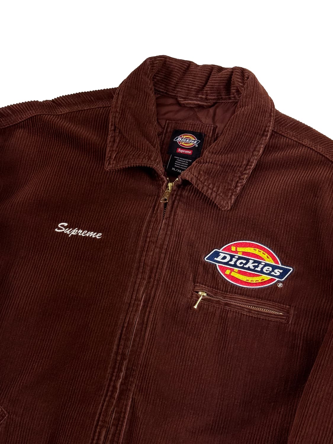 슈프림 x 디키즈 코듀로이 워크 자켓 브라운 상품이미지3