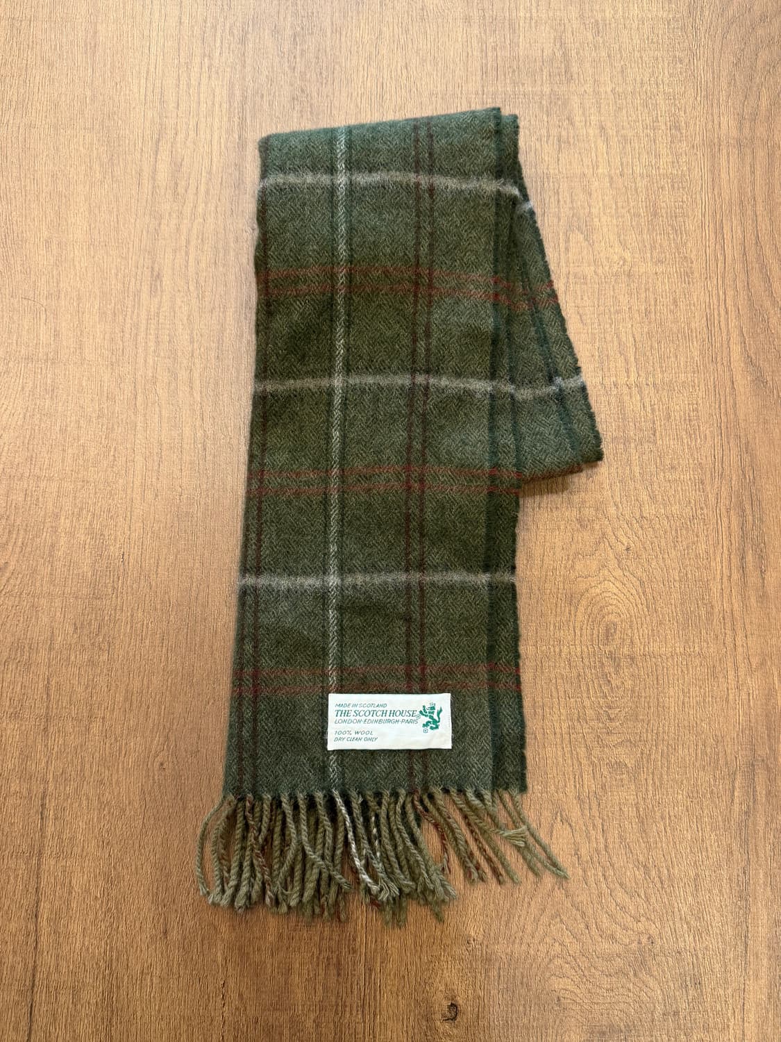 The Scotch House 빈티지 체크 울 머플러 (Scotland) 상품이미지1