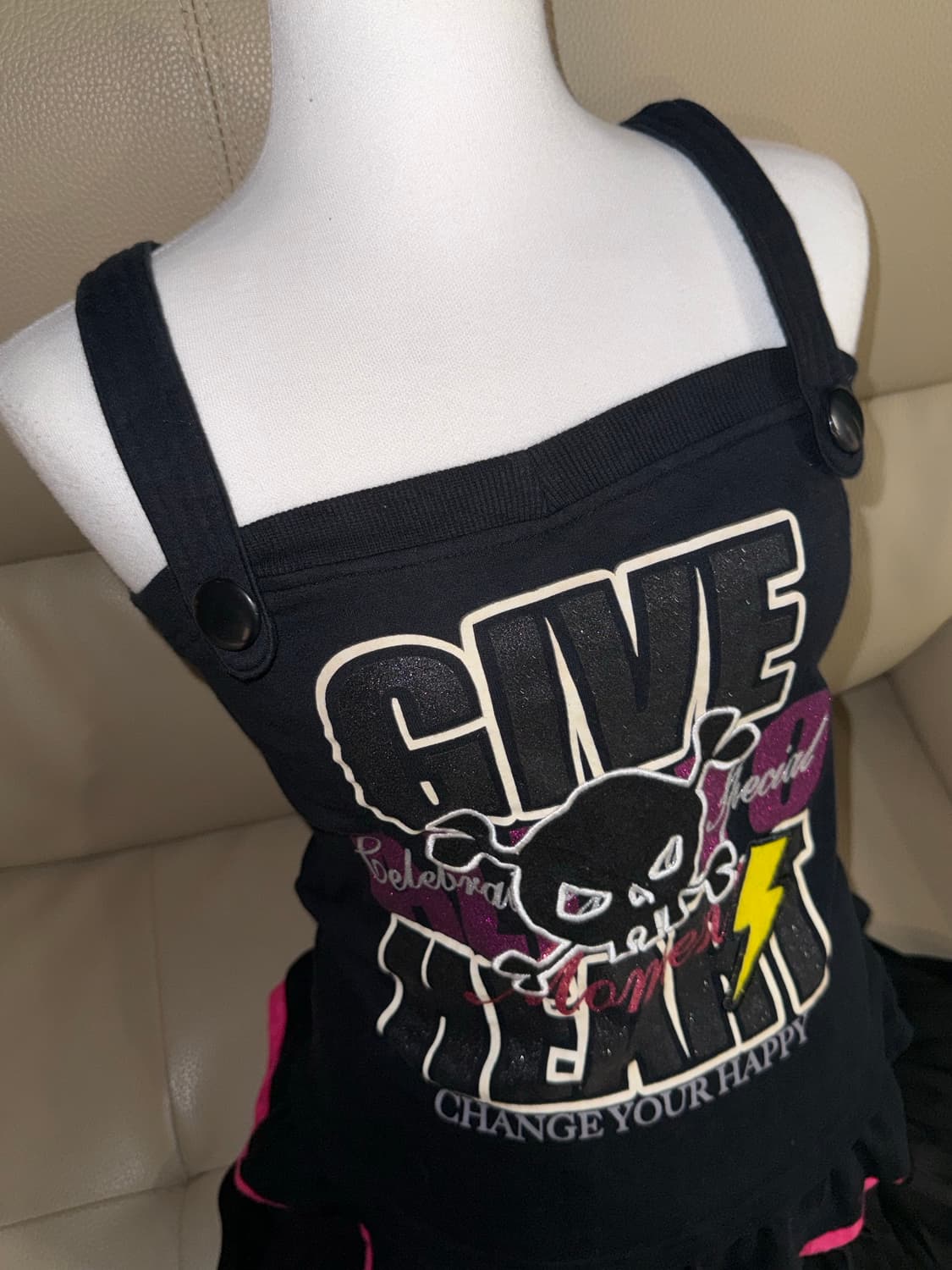 kawaii punk girl printing sleeveless 상품이미지4