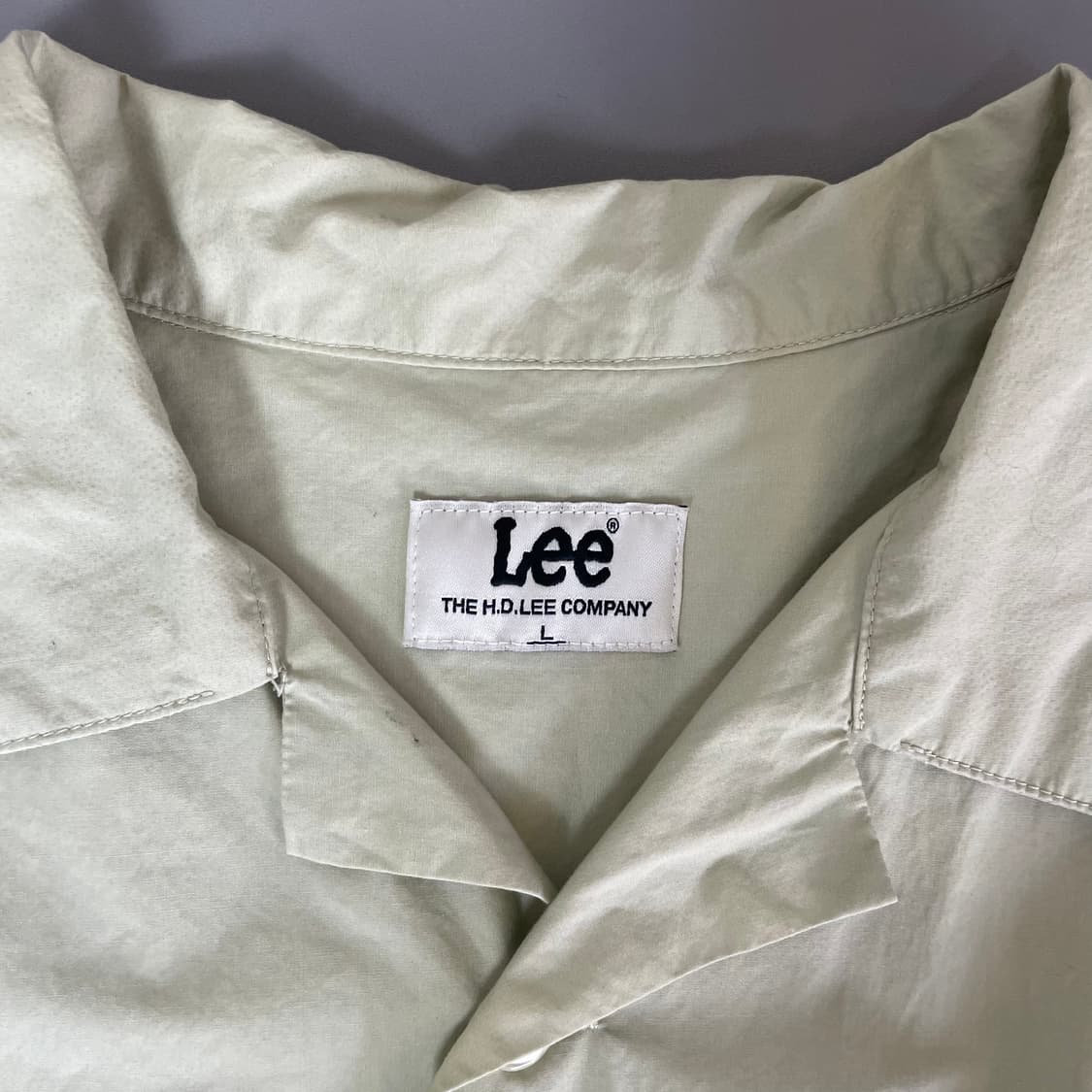  Lee 리 연그린 자수로고 반팔셔츠 L 상품이미지4