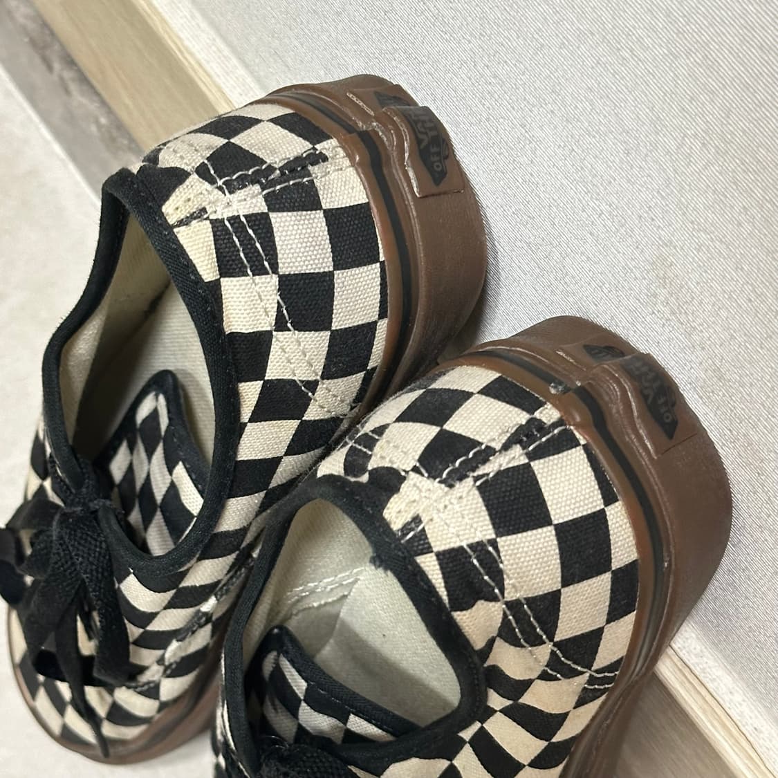 반스 어센틱 체커보드 검솔 상품이미지4