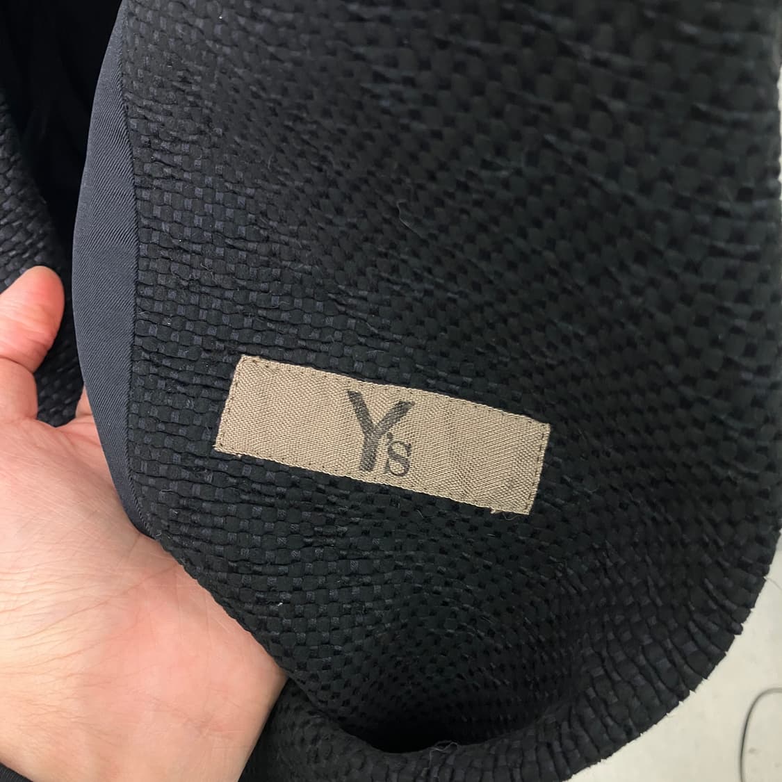 90's Y's 요지 야마모토 블랙 헤링본 블레이저 상품이미지3