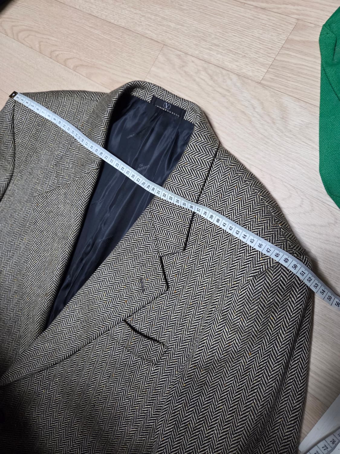 VALENTINO (로로피아나 캐시미어 100 ) 클래식 헤링본 자켓  상품이미지8