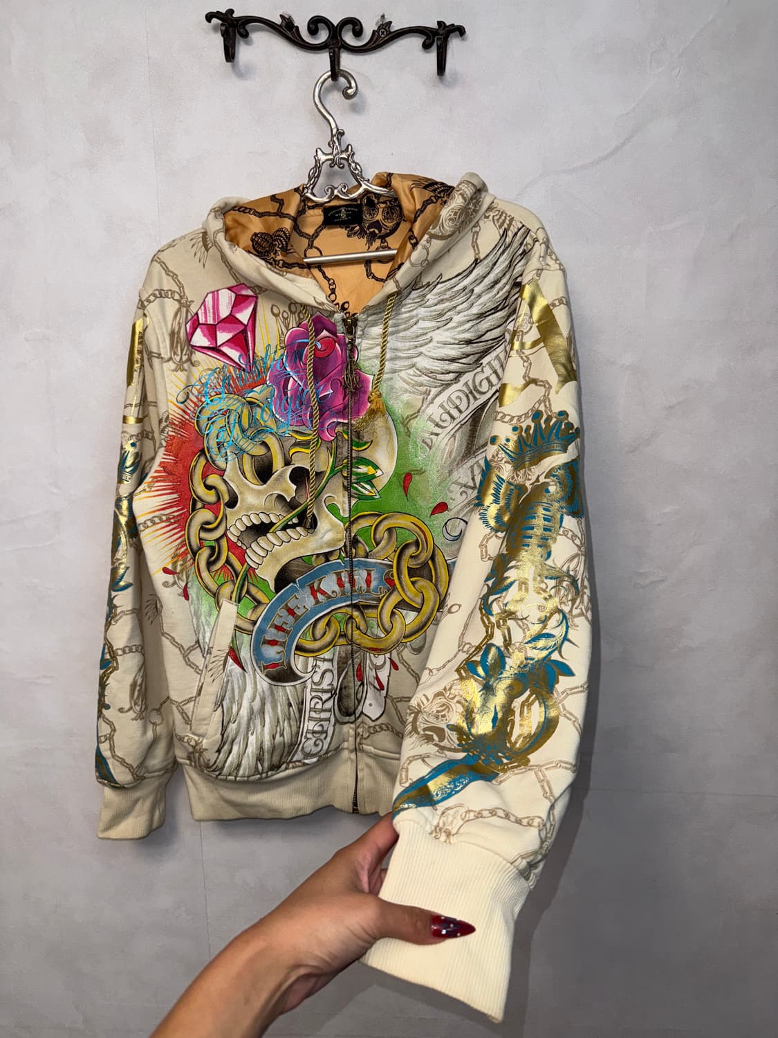 Christian Audigier old school punk 후드집업 상품이미지3