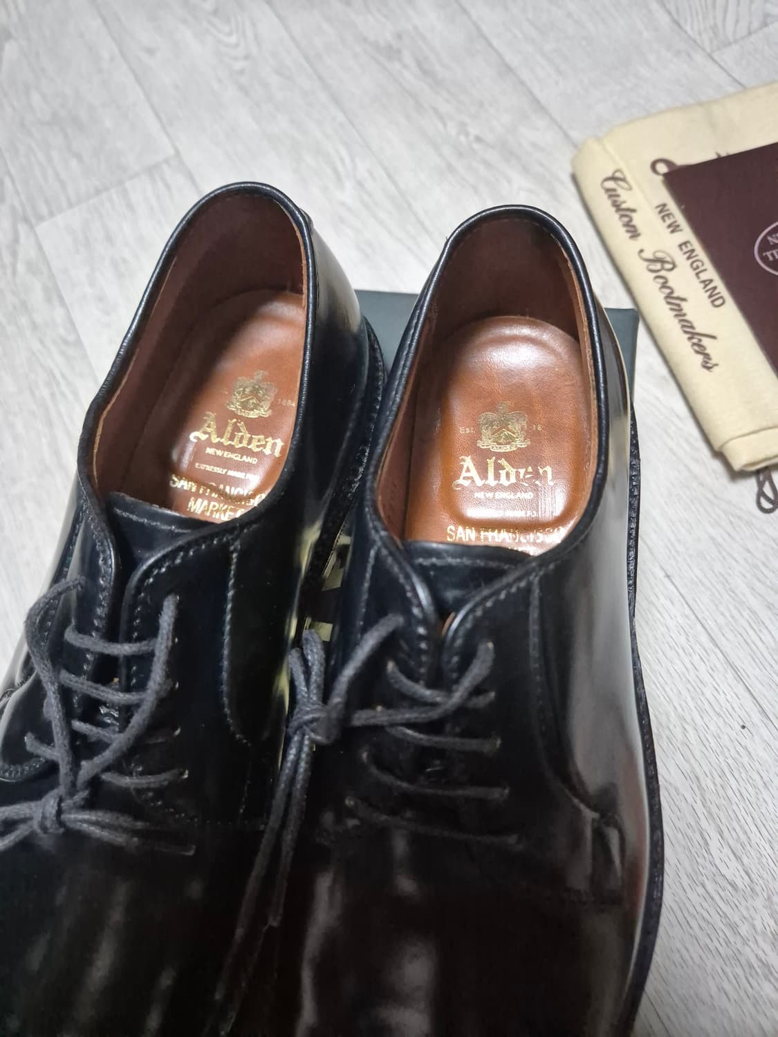 [US7.5D]알든 9901 코도반 더비슈즈/ 에드워드그린 존롭 가지아노 상품이미지7