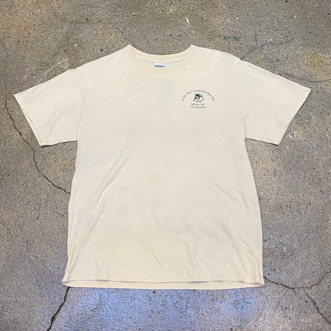 미국 빈티지 길단 울트라 코튼 울프 프린팅티 반팔티 상품이미지3