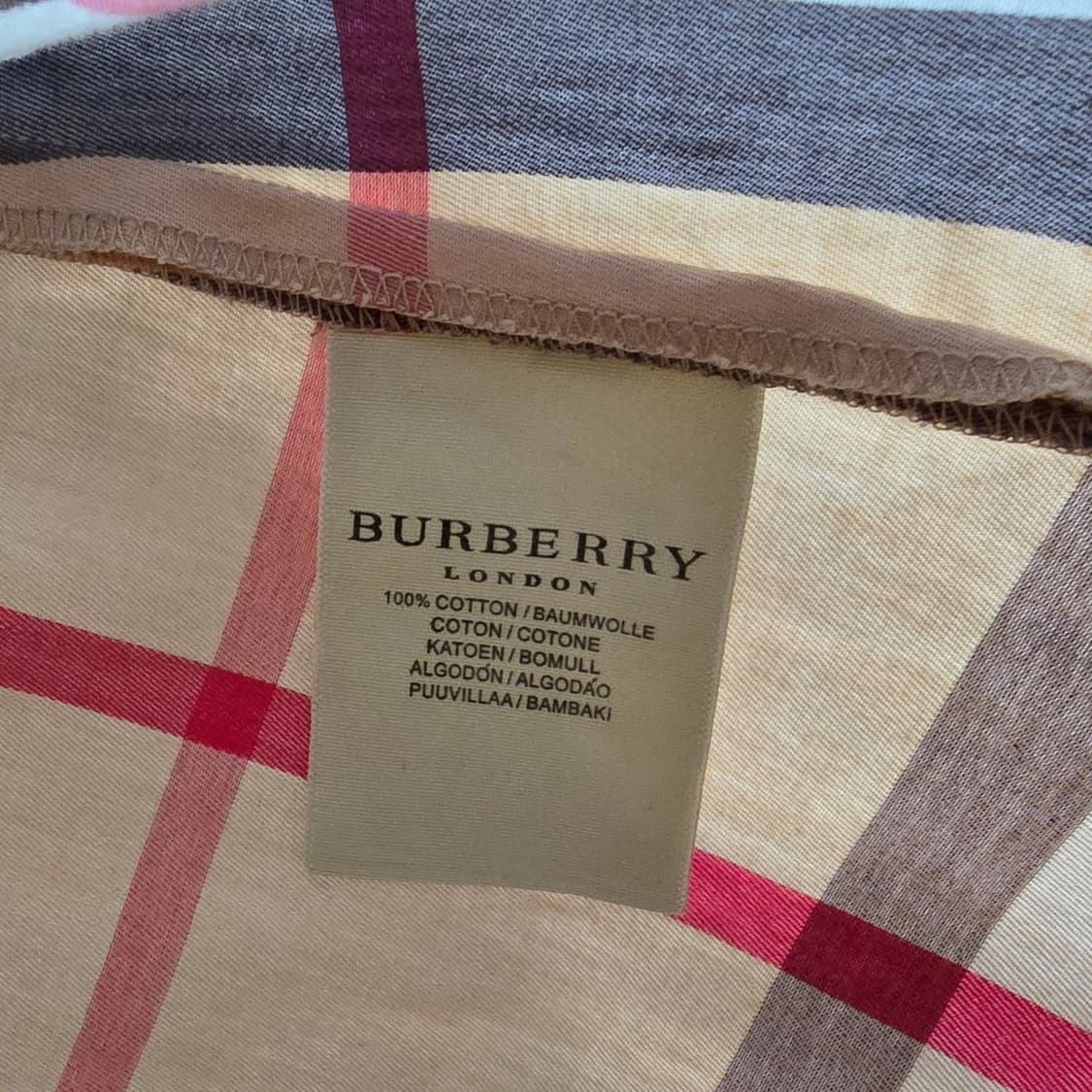 버버리 체크 반팔 원피스 상품이미지2