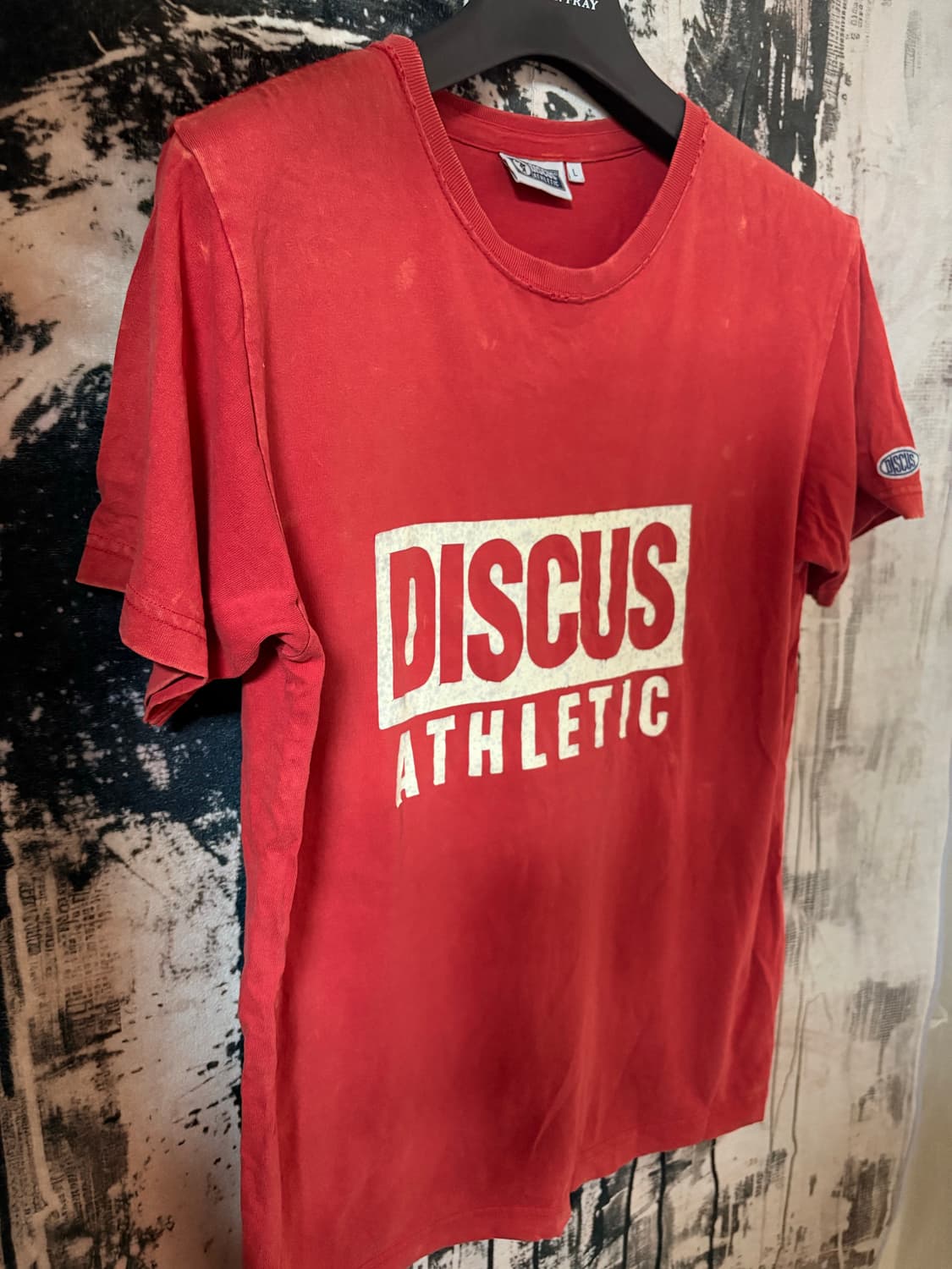 90’s Discus Athletic red half t-shirt 상품이미지4