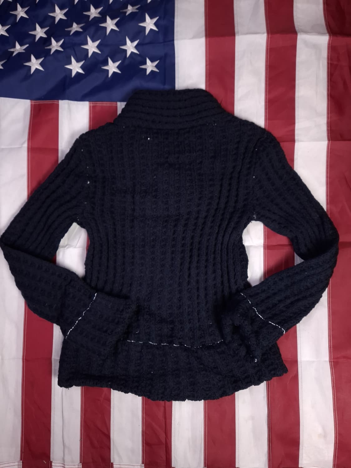 오리지날 마르지엘라 X H&M 브이넥 꽈배기 니트 상품이미지7