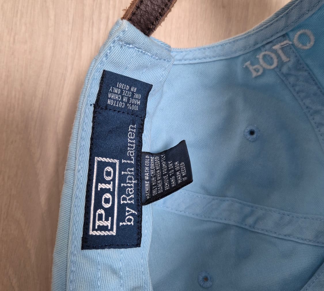 폴로 랄프로렌 가죽 스트랩 볼캡 모자 상품이미지4