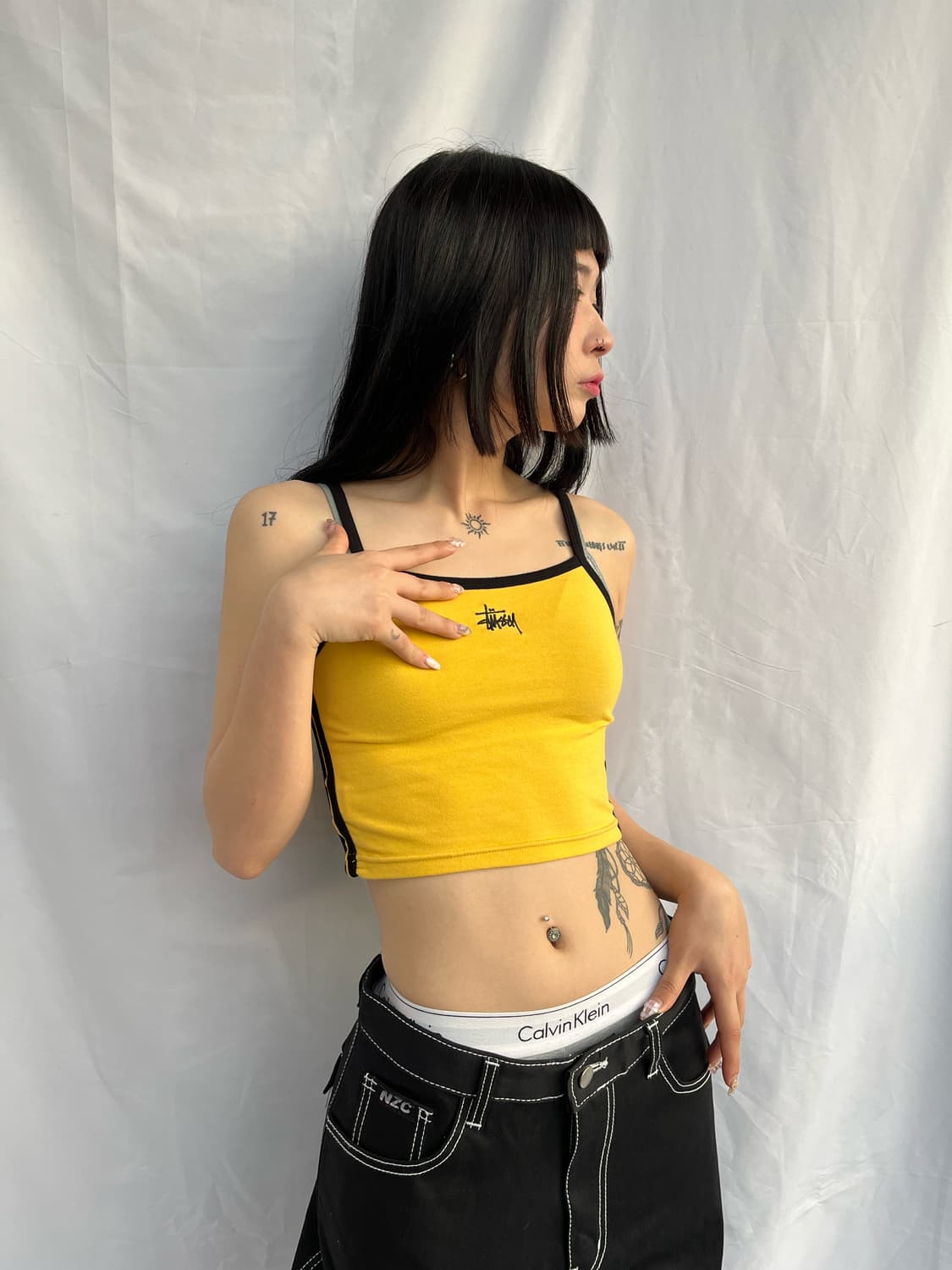 스투시 크롭 슬리브리스 상품이미지3