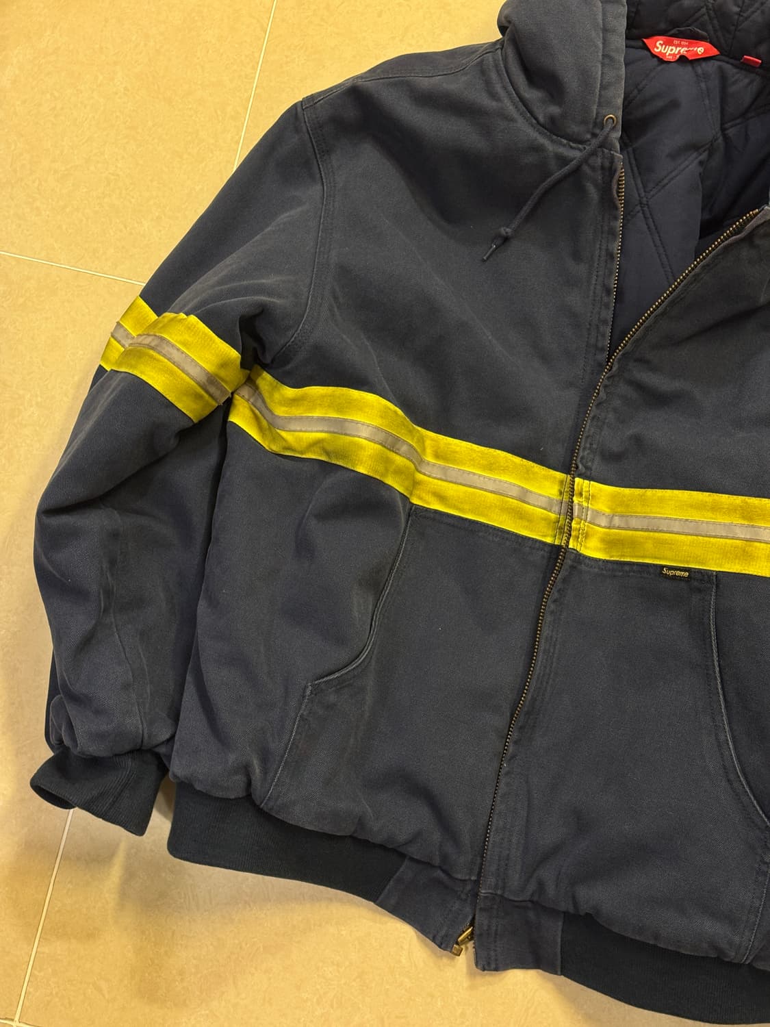 [XXL] 슈프림 리플렉티브 후드 워크자켓 네이비 상품이미지3