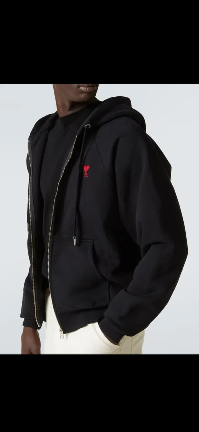 🔥[새상품/QR정품]🔥아미 후드집업 스몰로고 블랙,그레이, 네이비 상품이미지5