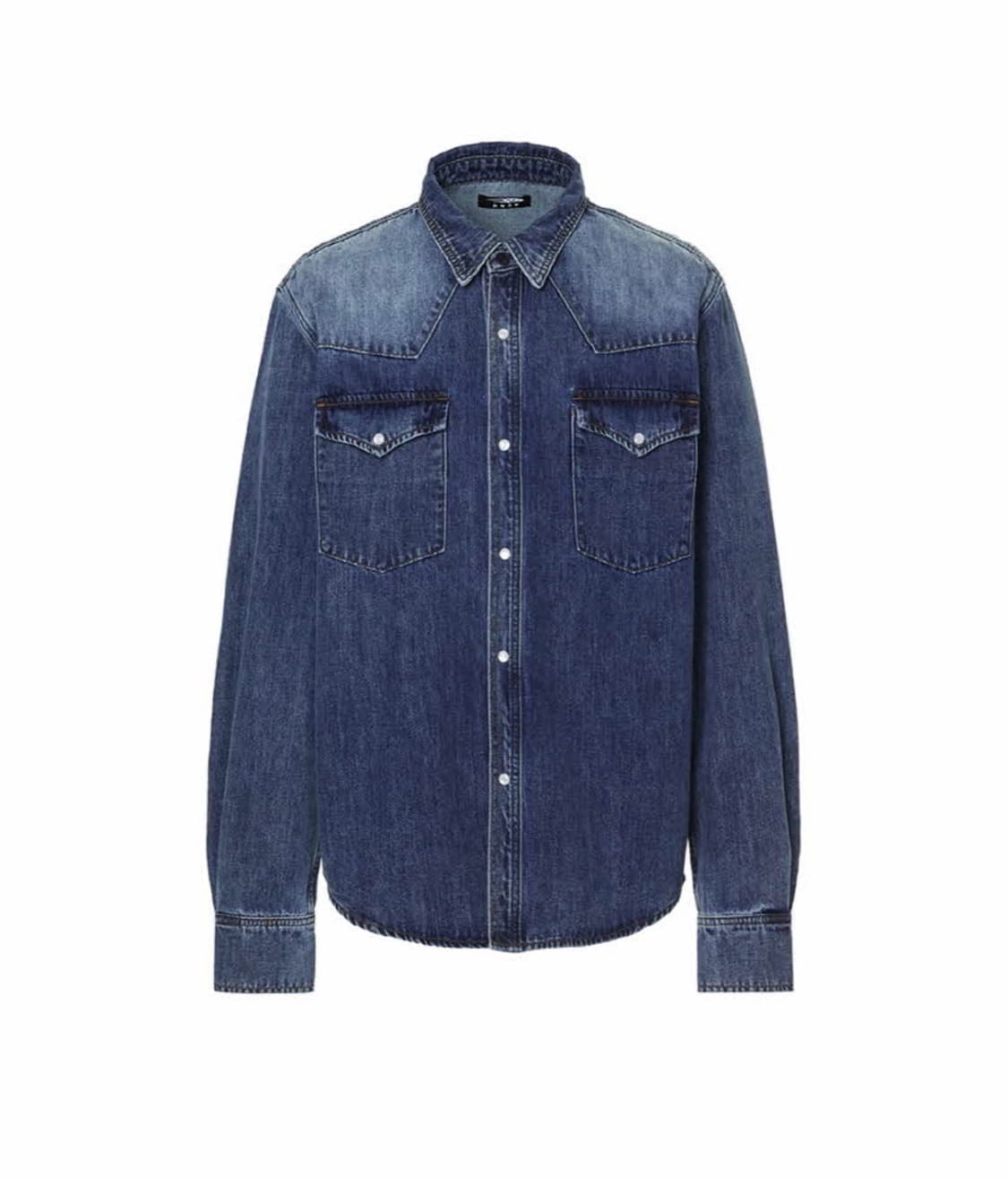 (XL) DNSR 웨스턴 데님 셔츠 블루 상품이미지2