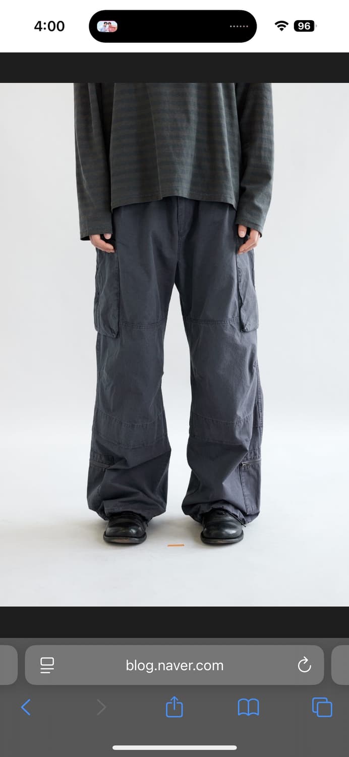 해칭룸 zip cargo 집 카고 팬츠 네이비 2사이즈 상품이미지1