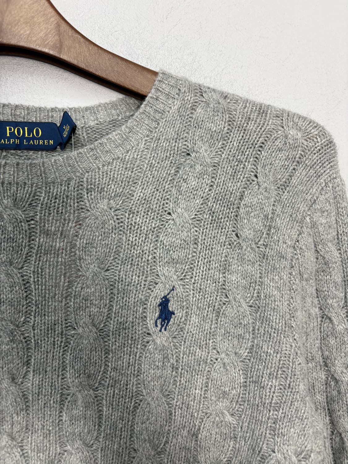 폴로랄프로렌 포니로고 니트 코튼 스웨터 그레이 헤더 A3560  상품이미지3