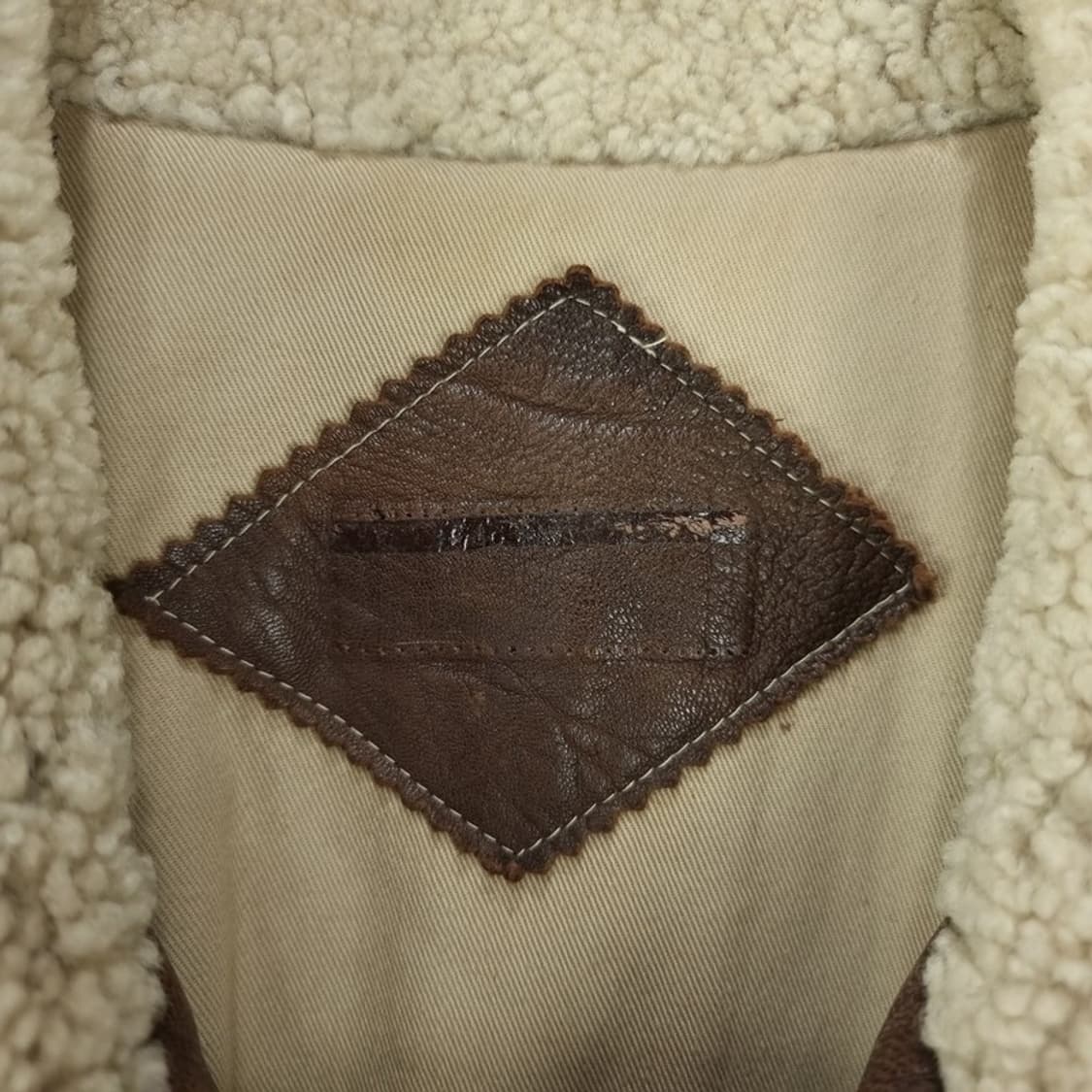 [빈티지] 리얼 쉽스킨 양가죽 무스탕 무톤 자켓 M19204 상품이미지5