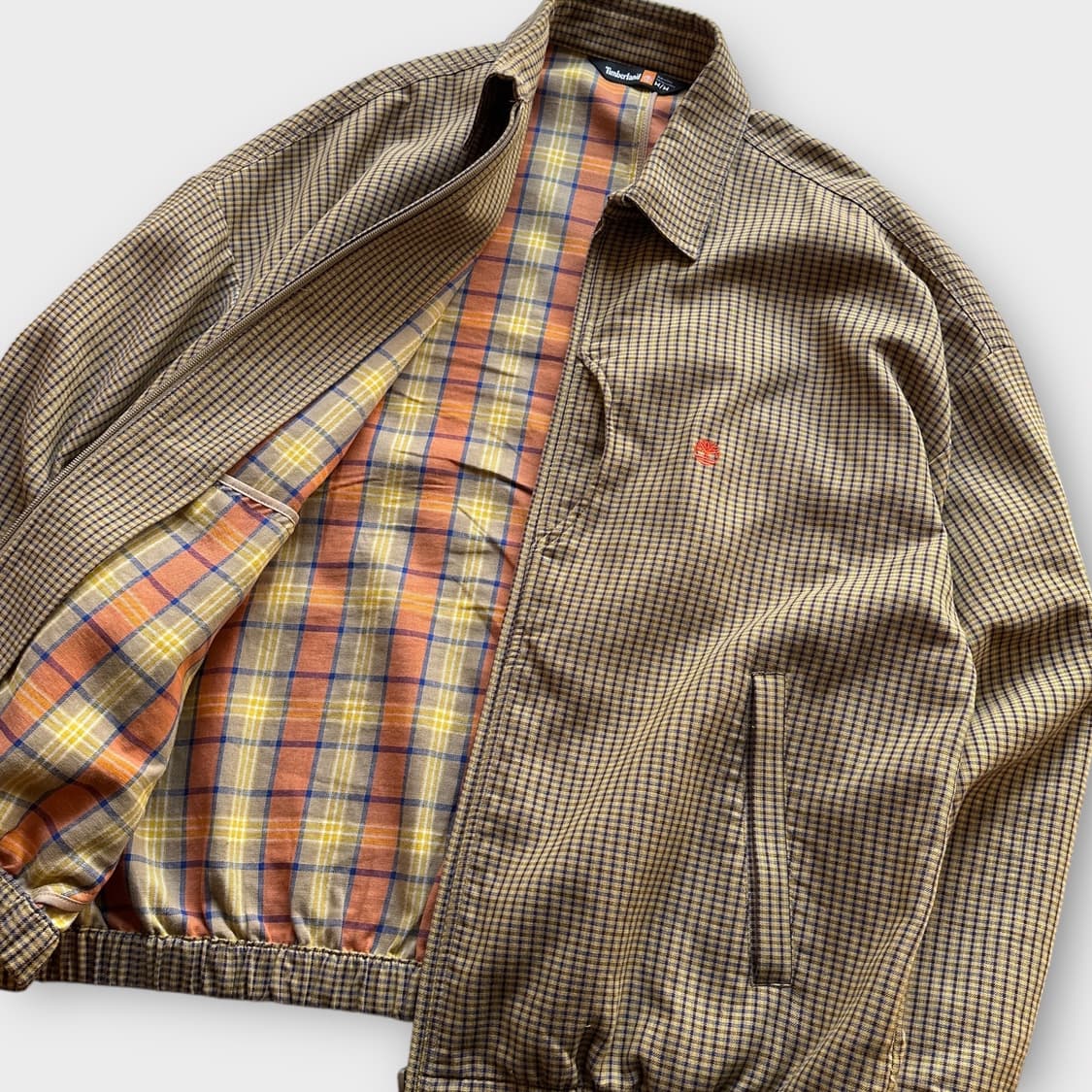 팀버랜드 체크 해링턴 자켓 블루종 상품이미지3