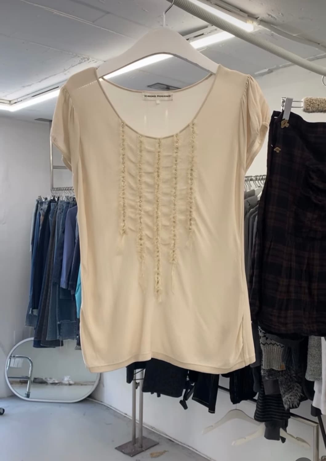 Hiroko Koshino cubic frill knit 반팔 상품이미지1