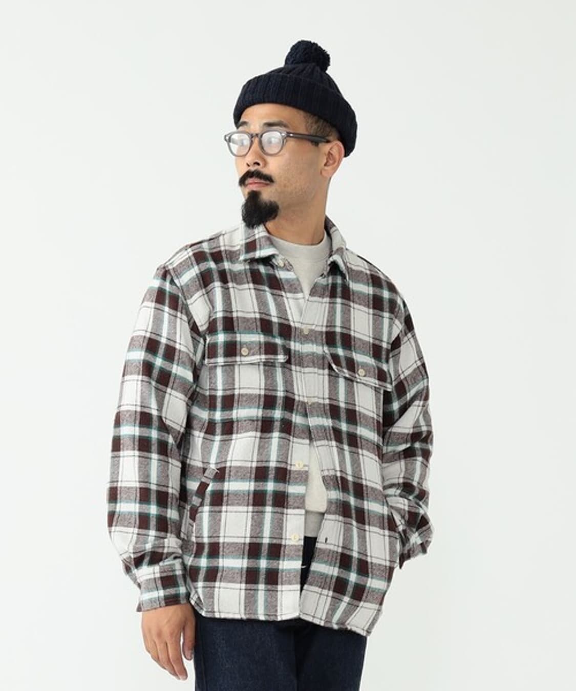 REMI RELIEF × BEAMS Check CPO Shirt 상품이미지4