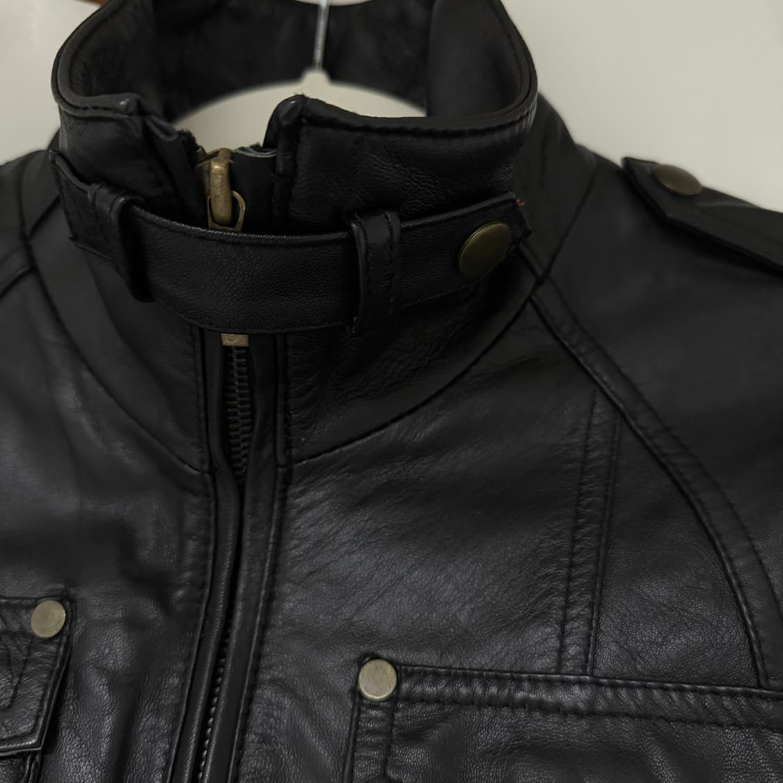 Multi Pocket Leather Jacket 레더 가죽 자켓 상품이미지7