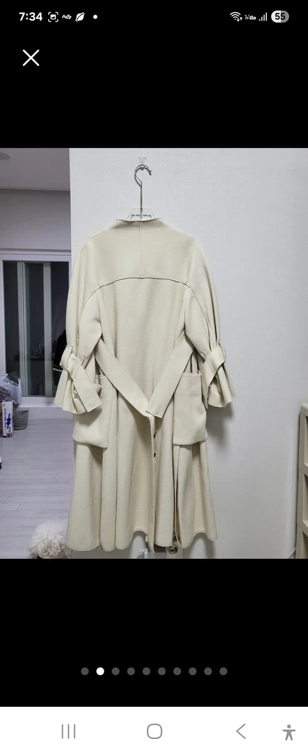 TIME 아이보리 코트 F사이즈 상품이미지2