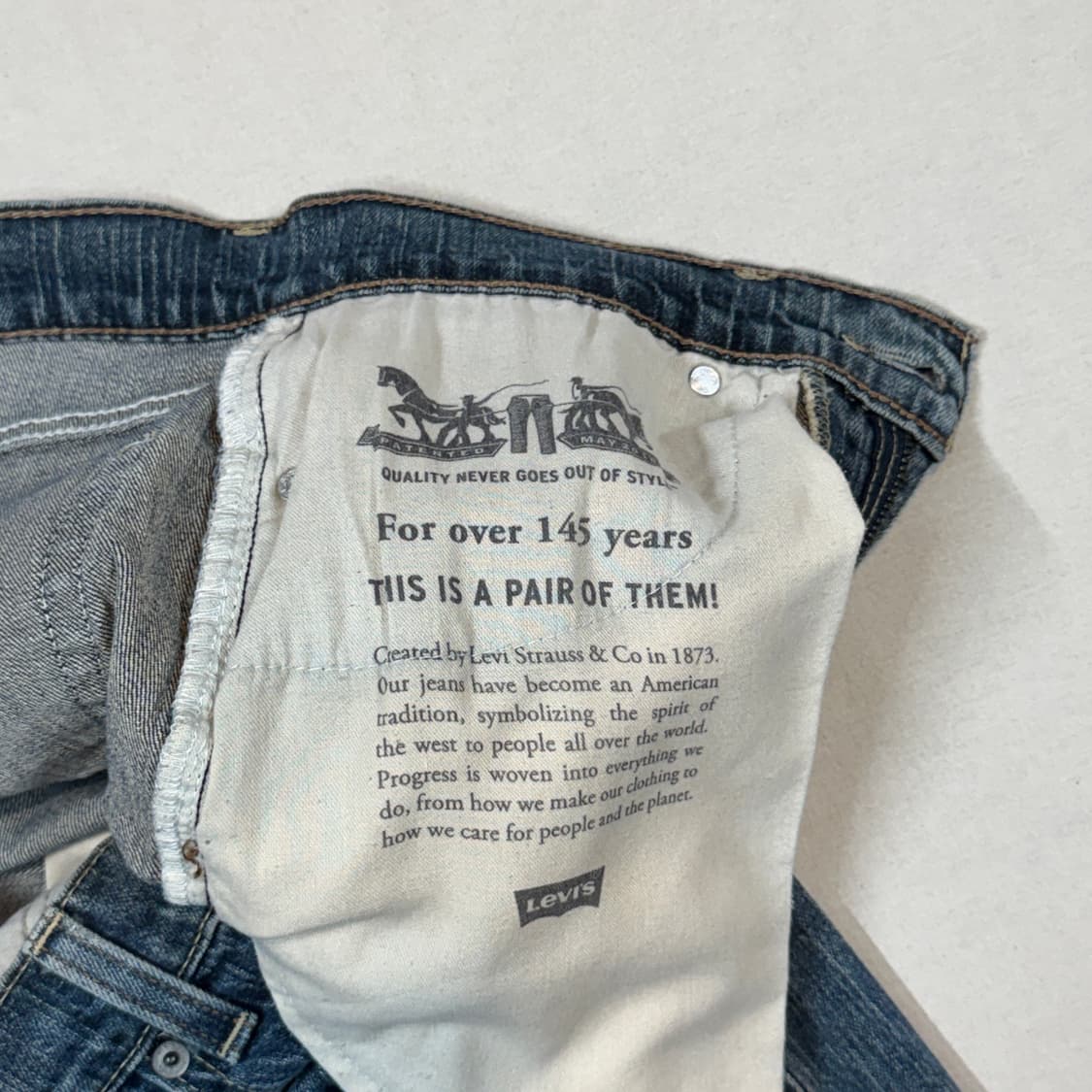 29inch) 리바이스 505 레귤러 핏 데님 청바지 상품이미지8