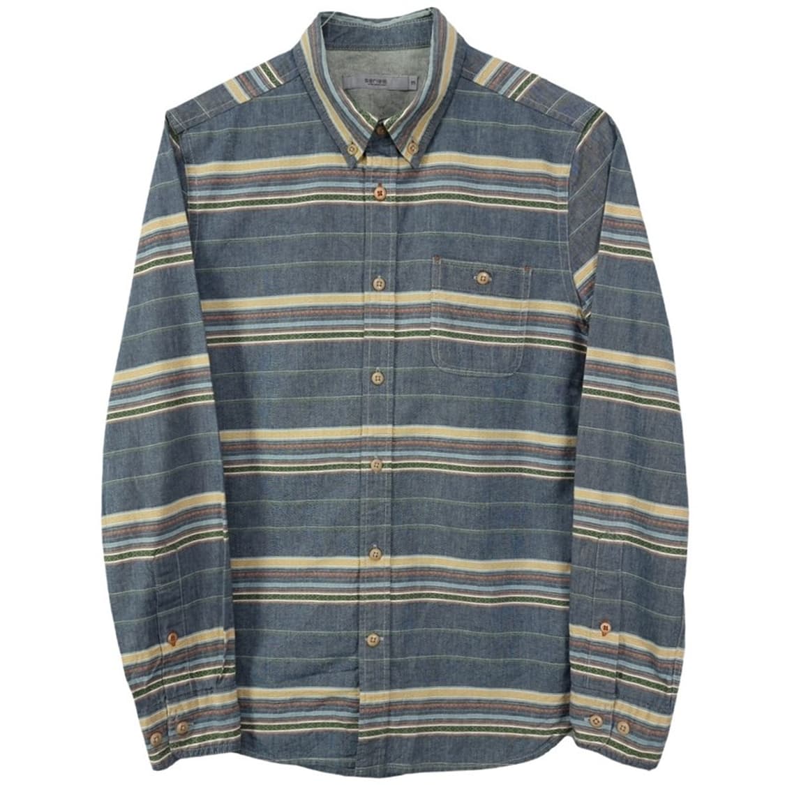 [시리즈] 원포켓 스트라이프 셔츠 M19122 상품이미지2