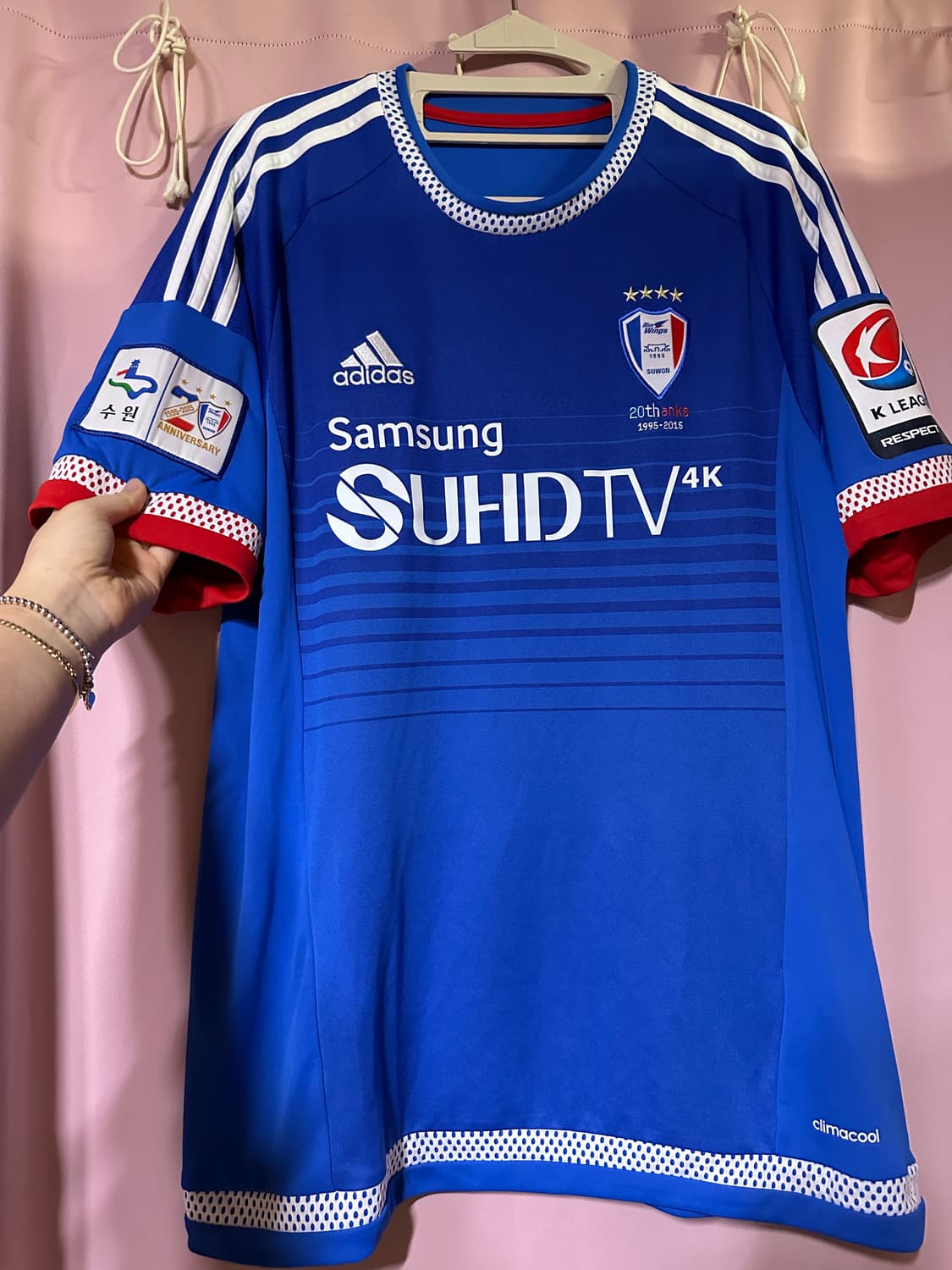 아디다스 수원 삼성 20주년 유니폼 아디다스반팔 아디다스 수원 삼성 홍철 상품이미지1