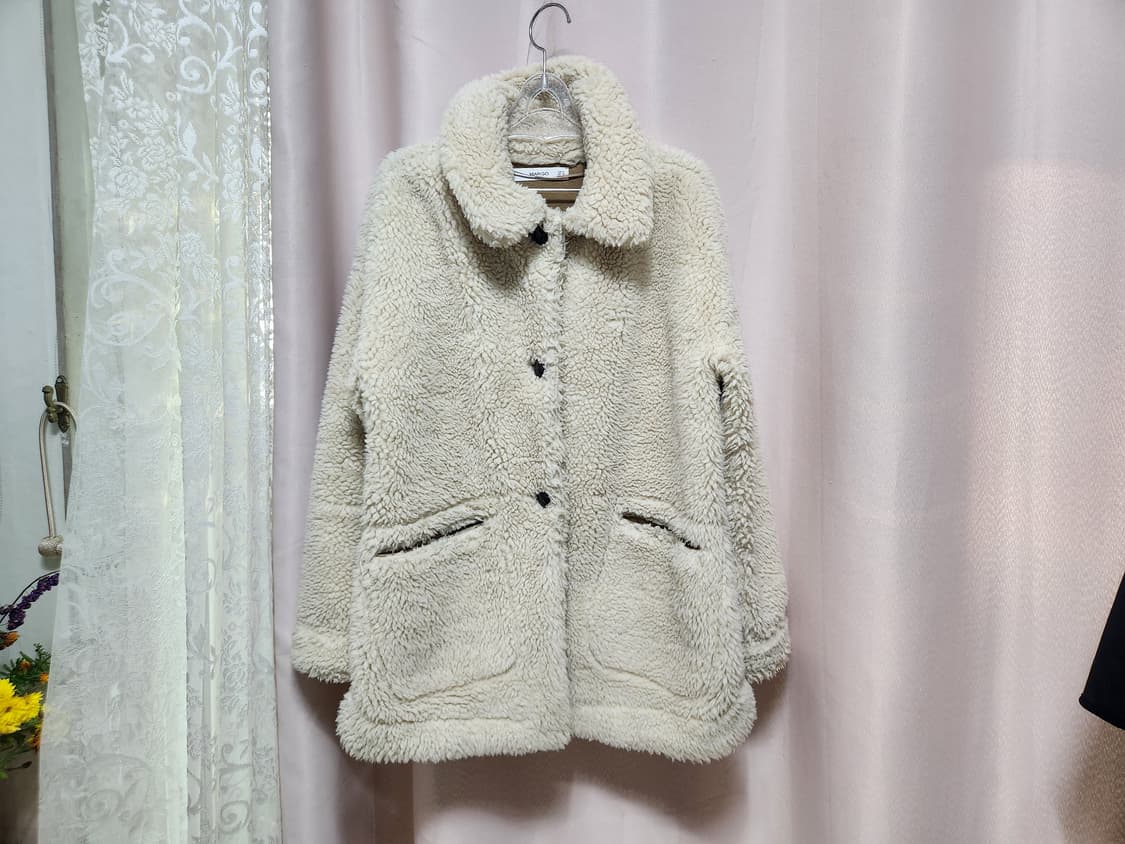 MANGO 망고 아이보리 뽀글이 자켓 상품이미지1