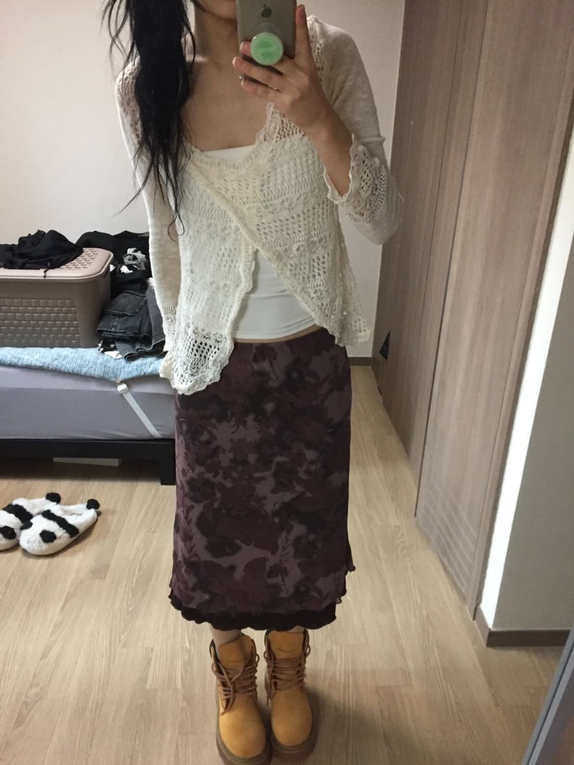 모리걸 모리 레이스 니트가디건 상품이미지1