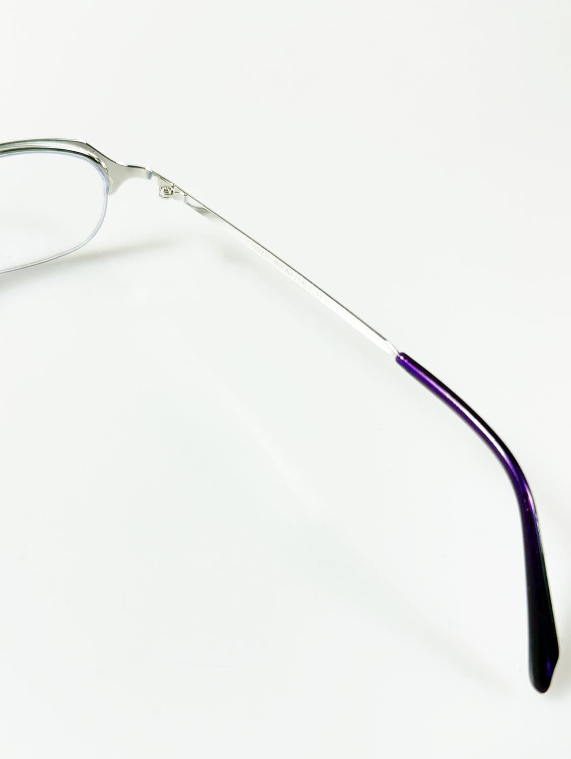 ROBERTO MOCALI 실버메탈 오벌 반무테 빈티지 안경 상품이미지6