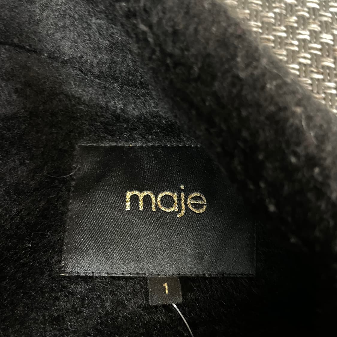 MAJE 블랙 더블 미디 코트 상품이미지4