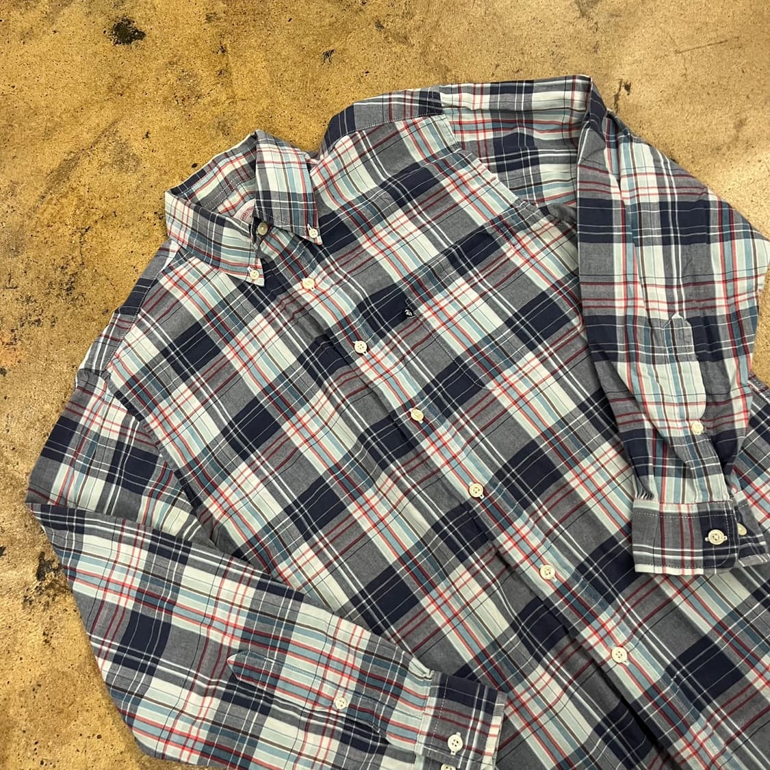 [정품/S] 브룩스 브라더스 체크 셔츠 남방 b18 상품이미지1