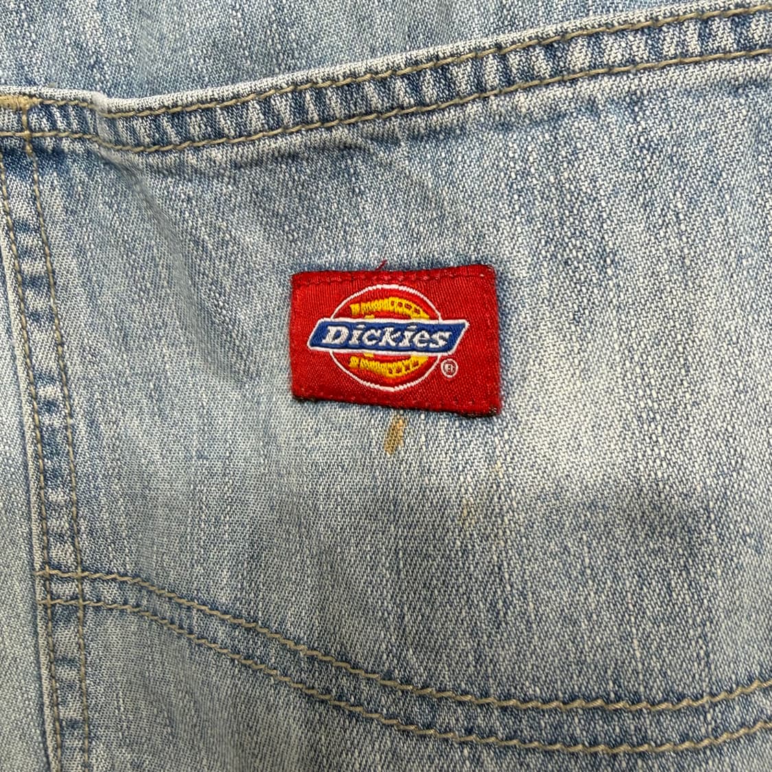 30 디키즈 빈티지 워싱 데님 카고 반바지 연청 상품이미지10