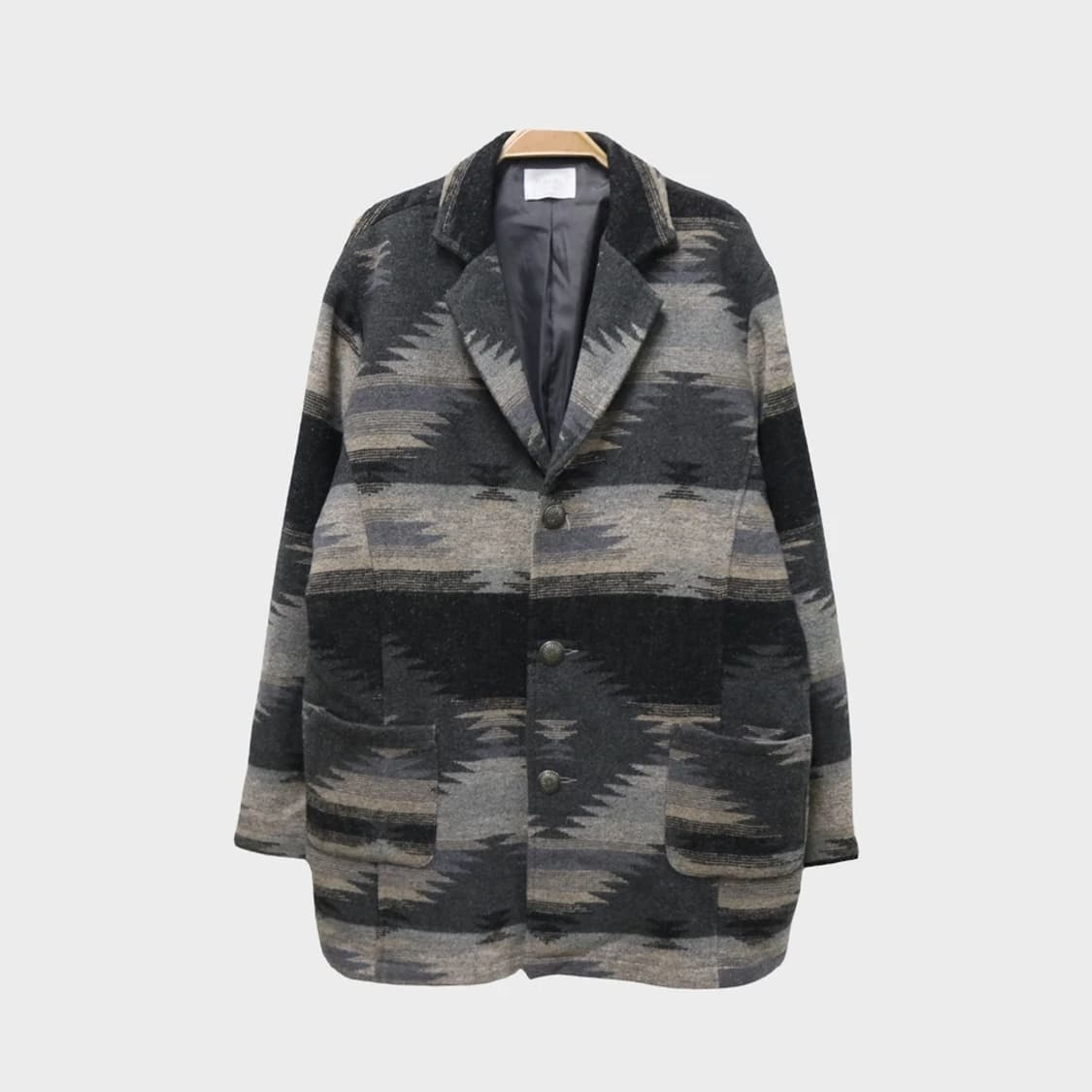 NAVAL 패턴 싱글 자켓 61118 상품이미지1