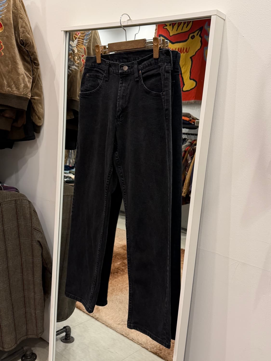Wrangler 랭글러 흑청 데님 팬츠 (32inch) 상품이미지1