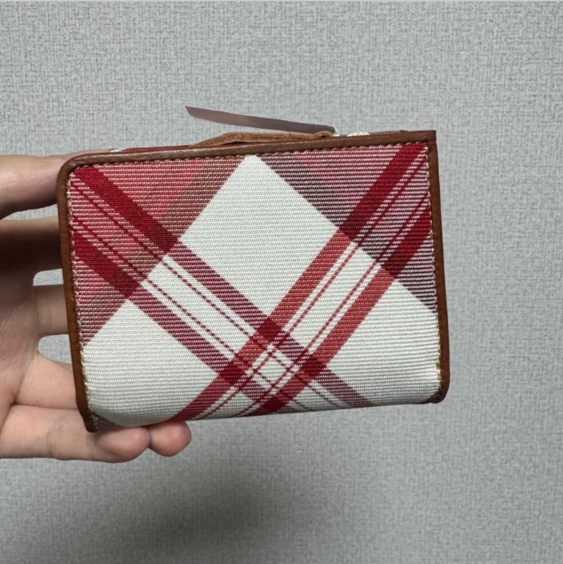 비비안웨스트우드 아카이브 패브릭 레더 하프월렛 반지갑 상품이미지2