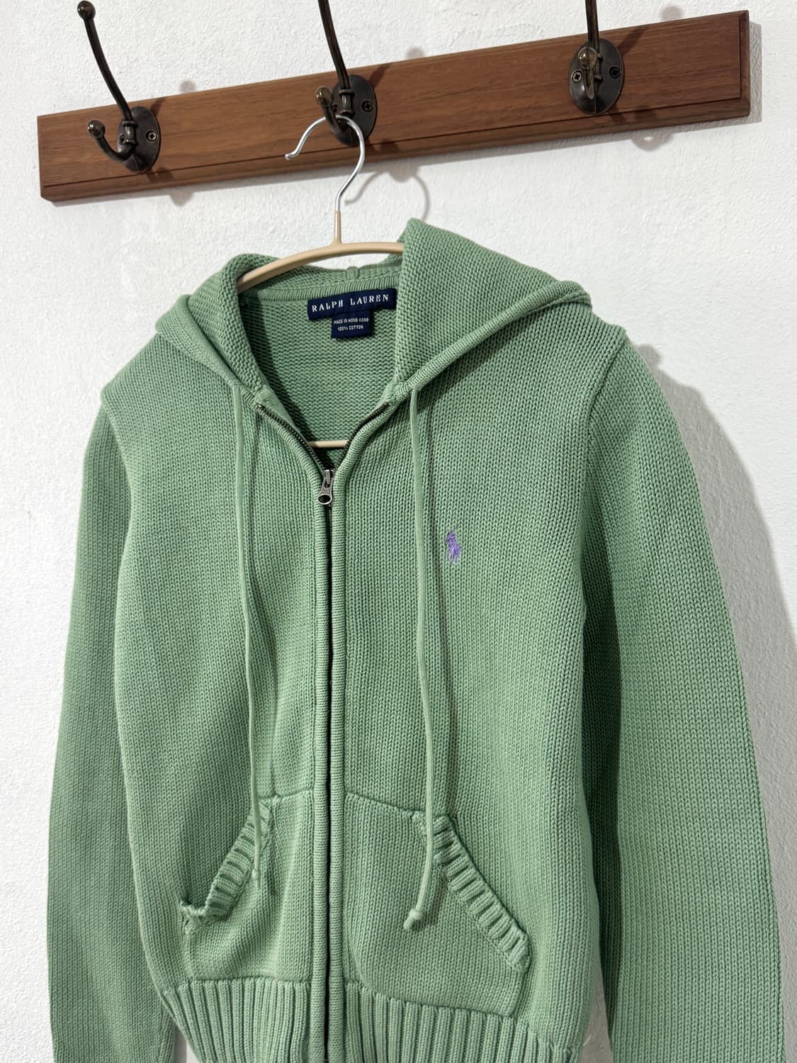폴로 니트 후드집업 상품이미지1