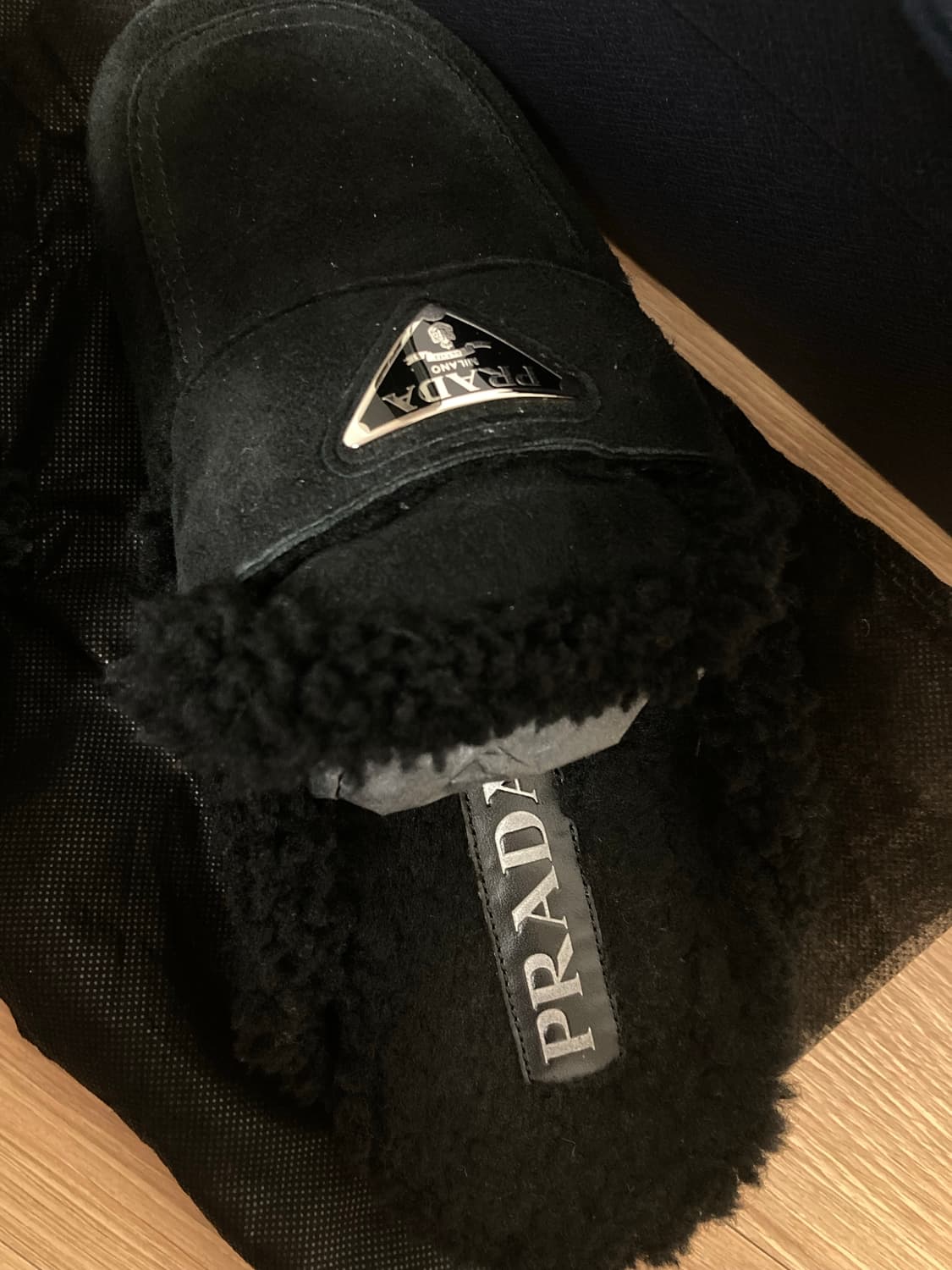 프라다시어링뮬(정품)프라다로퍼 상품이미지3