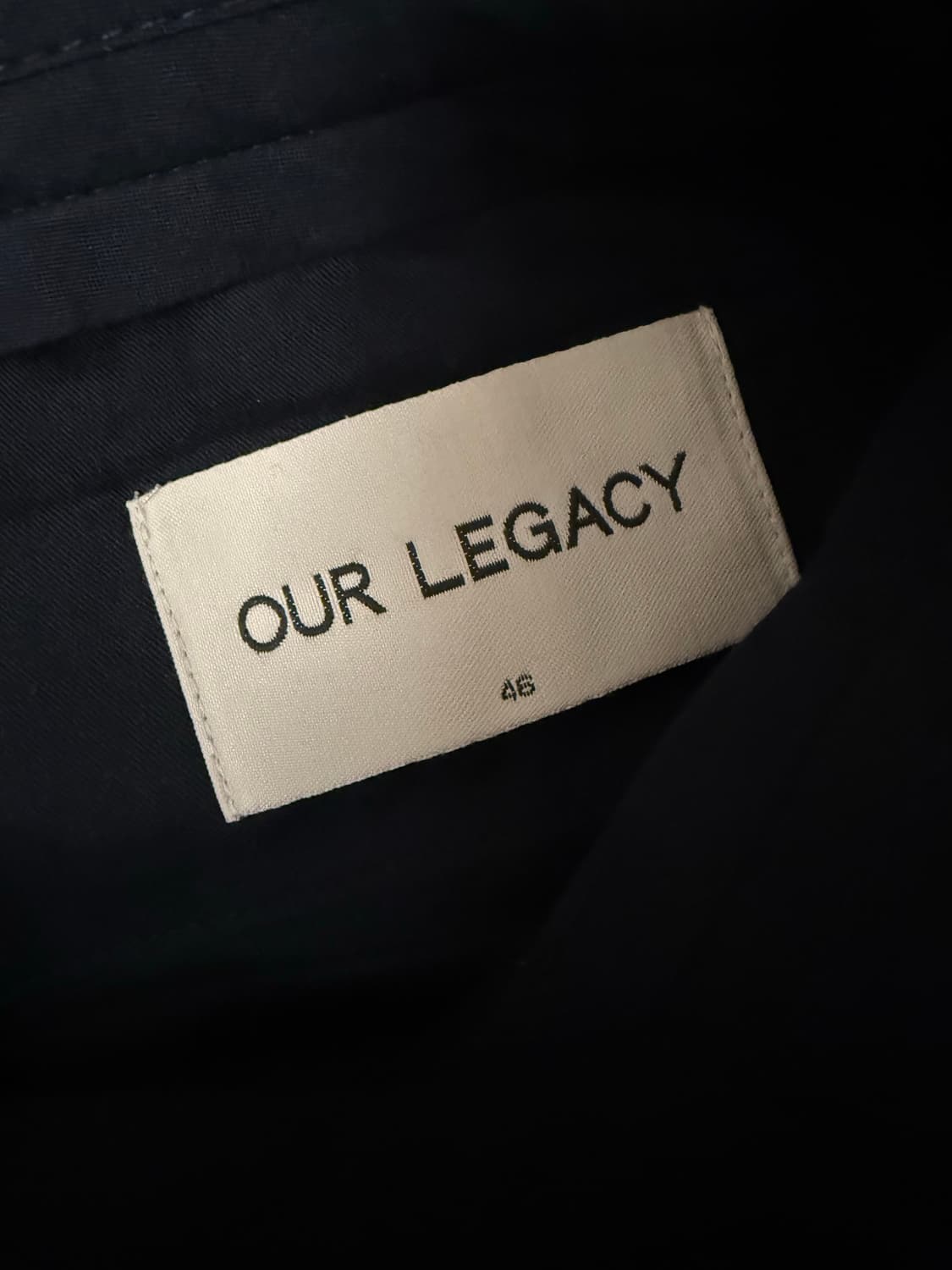 아워레가시 시어서커 네이비 슬랙스 46 상품이미지4