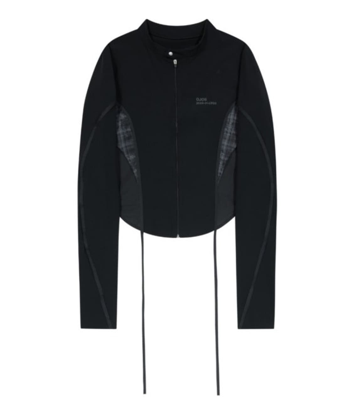 오호스 스트랩 트리밍 패턴자켓 상품이미지1