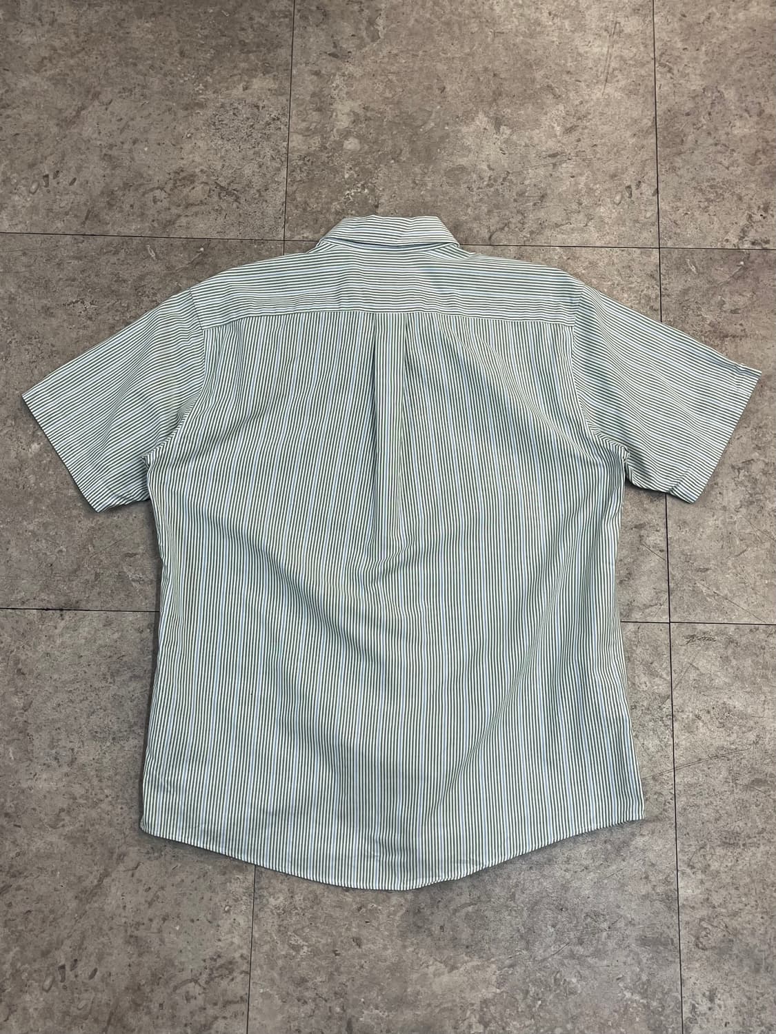 에디바우어 스트라이프 포켓 반팔 셔츠 스카이블루 M #csz3547 상품이미지7