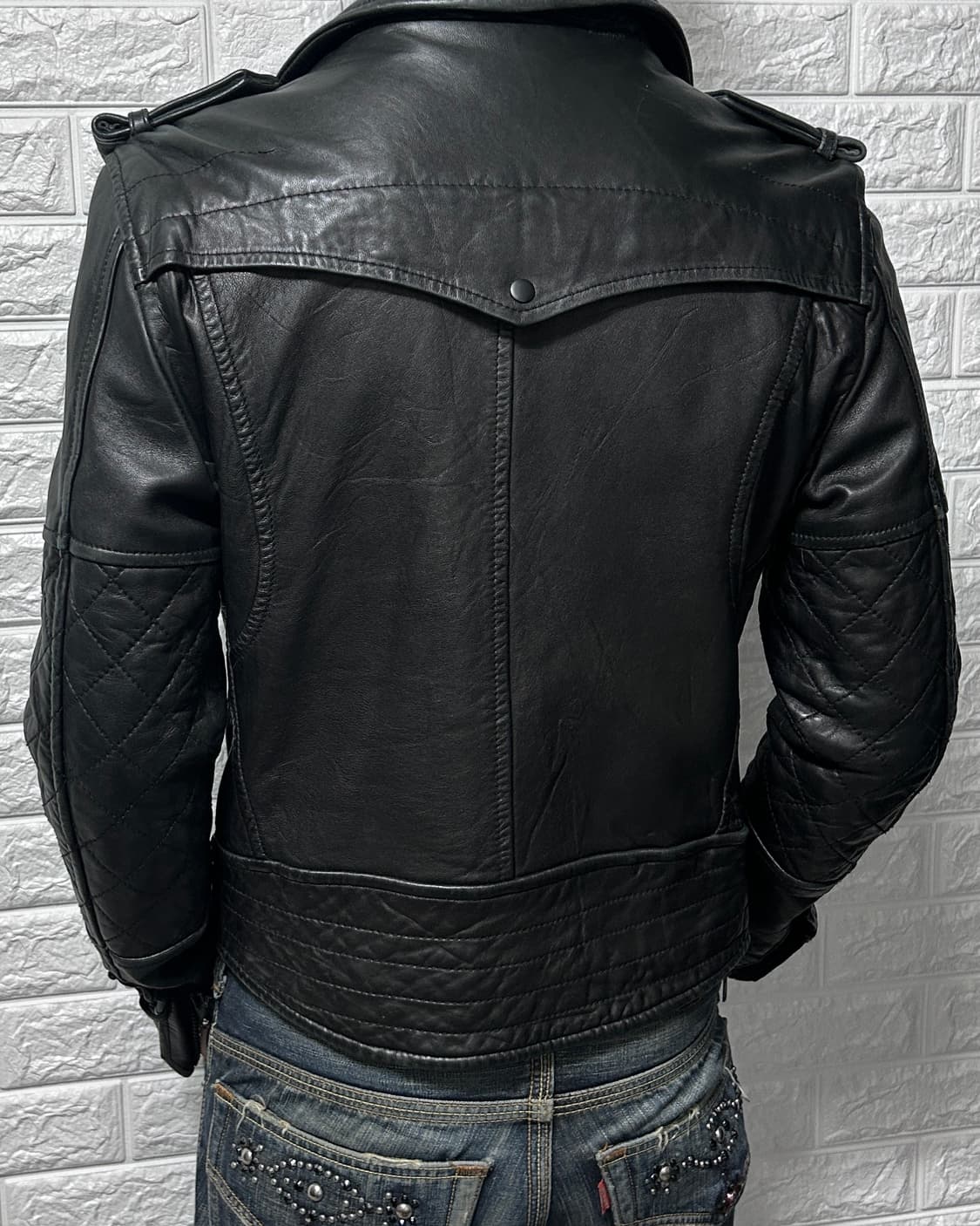 멀티 퀼티드 라이더 자켓 상품이미지3