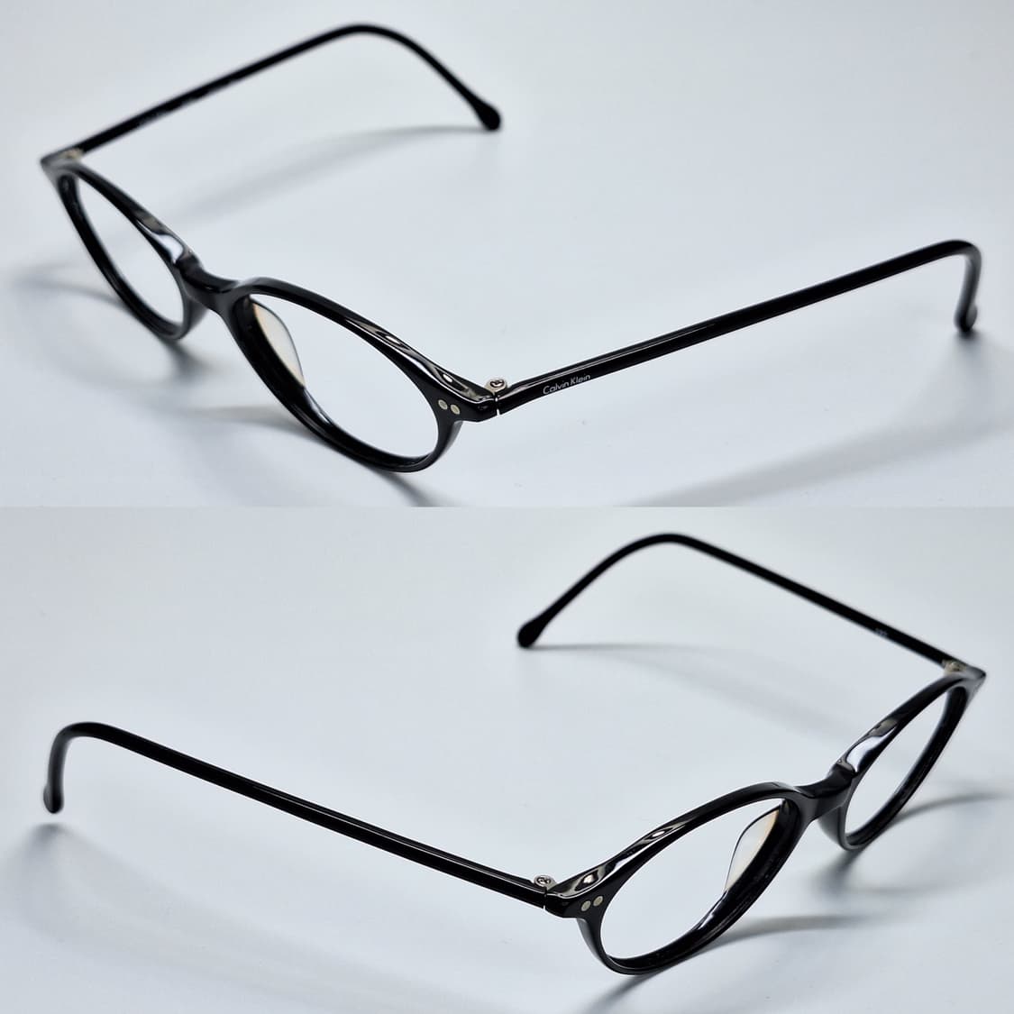 캘빈클라인 Calvin Klein 3480 블랙 오벌형 긱시크 뿔테 안경 상품이미지8