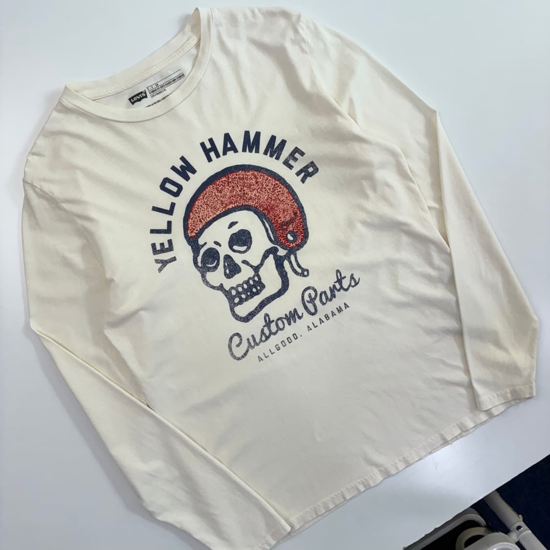 Levis  리바이스 스컬 프린팅 롱 슬리브 상품이미지2