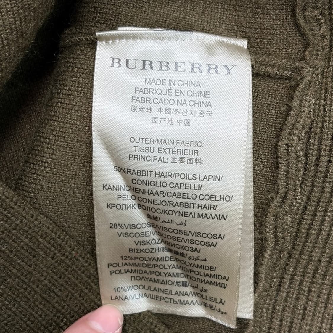 BURBERRYS 울 니트 가디건 F 상품이미지5