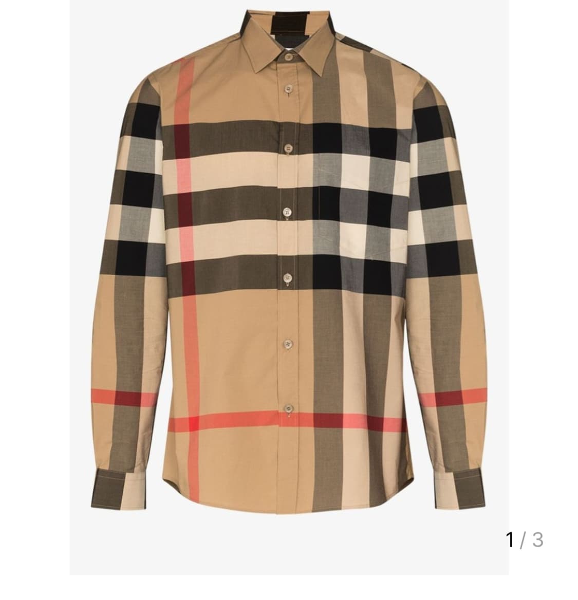 버버리 아카이브 코튼 체크셔츠 상품이미지8