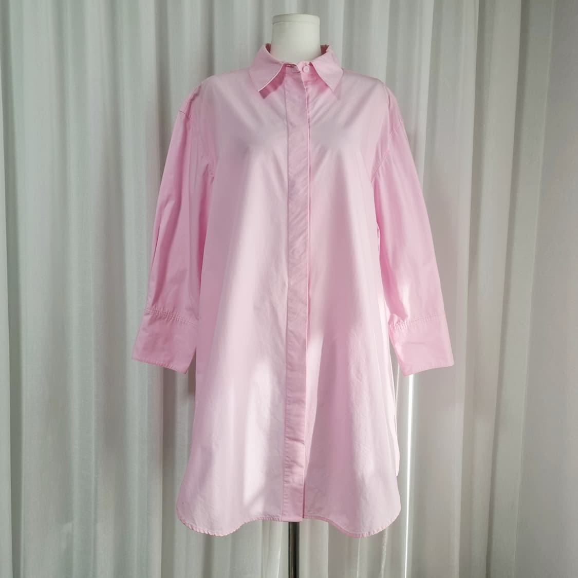 OIAUER (삼성물산제작) 셔츠원피스 롱셔츠 (5566/표기M) 상태굿 상품이미지1